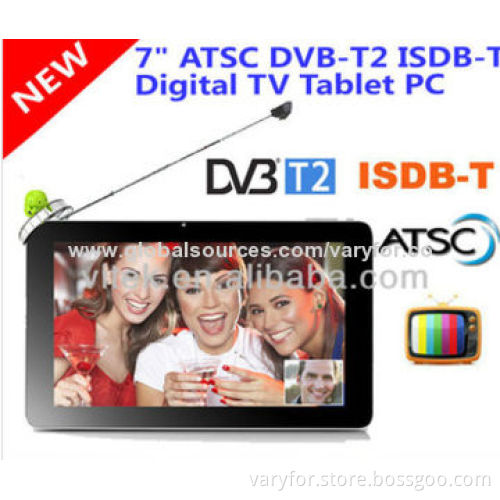 7" ISDB-T Android TV Tablet PC, 1024x600p Panel Resolution